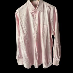 Peter Millar cotton pink striped 17L button down shirt